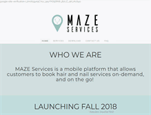 Tablet Screenshot of mazeservices.com